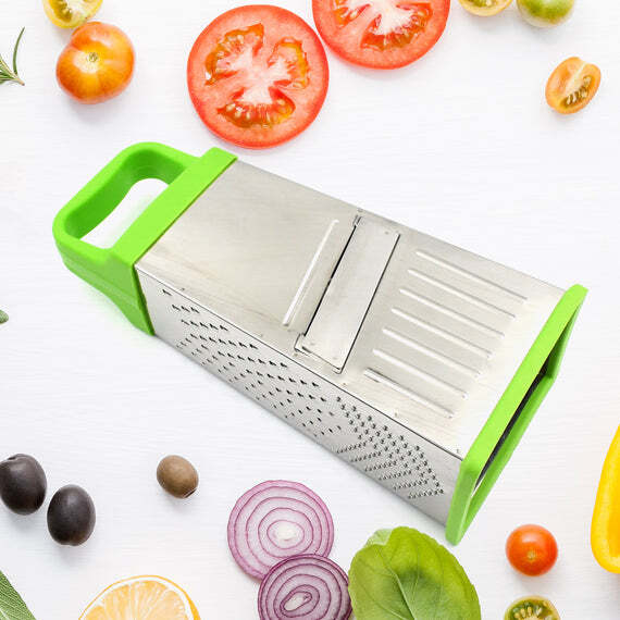 MIRACLE 5 IN 1 MULTIFUNCTIONAL STAINLESS STEEL CHEESE PANNER LEMON (5585)