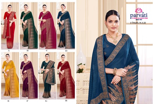 Women Shimmer Saree -4