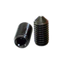 Black Din 914 Cone Point Grub Screw