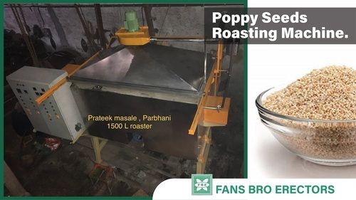 Poppy Seeds Roasting Machine - General Use: Food Industries