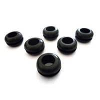 Silicone Rubber Grommet - Color: Black