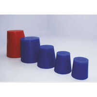 Silicone Rubber Cork - Rubber & Silicone, Any Size Available, Multicolor | Perfect Finish, Sturdy Round Shape For Construction & Laboratory Use