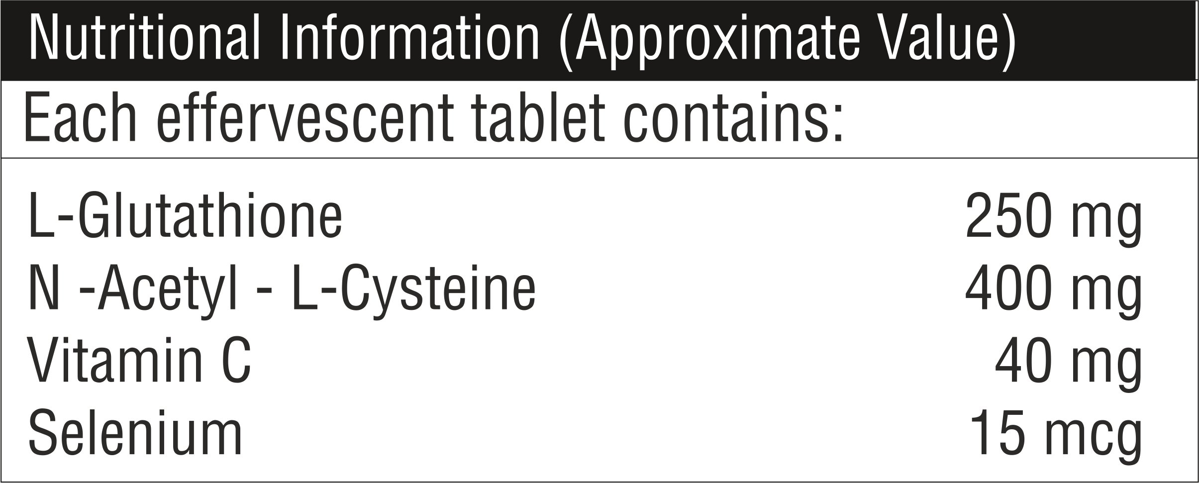 L-Glutathione Effervescent Tablet