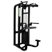 Sm-120d Assisted Dip Chin Machine - Durable Rexine Seat Cover, Adjustable For Muscle Gain And Strength Training