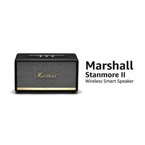 Marshall Stanmore II Voice Controlled Bluetooth Speaker (MS-STMRVA-BLK, Black)