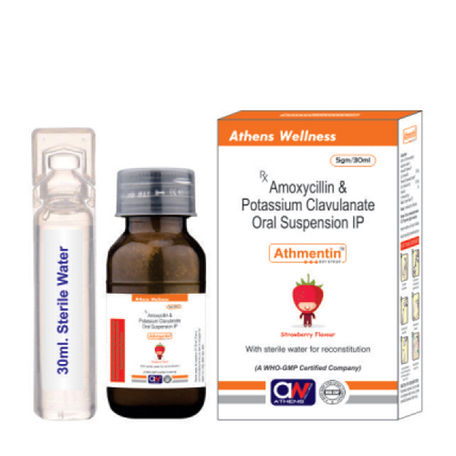 30Ml Amoxycillin And Potassium Clavulanate Oral Suspension Ip General Medicines
