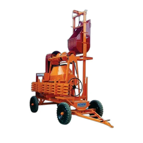 Diesel Concrete Mixer Machine With Lift Attached