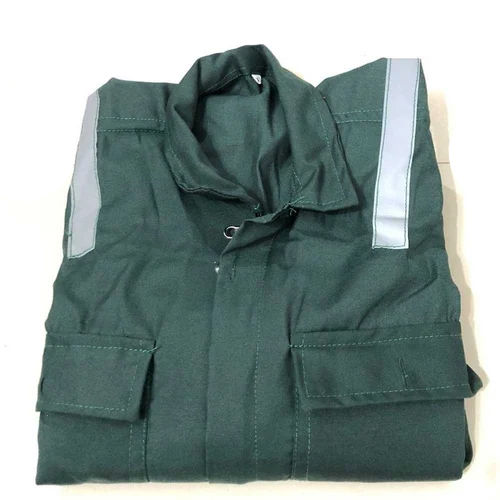 Industrial Green Polycotton Bottle Safety Suit