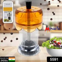 Miracle Transparent Plastic Salt And Pepper Grinder (5591)