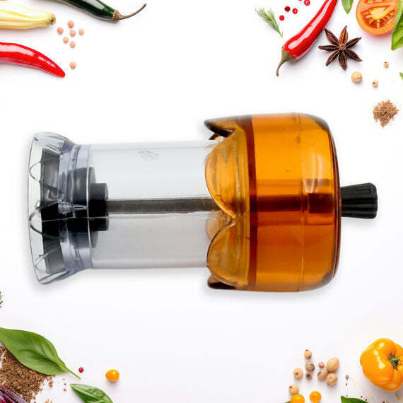 MIRACLE TRANSPARENT PLASTIC SALT AND PEPPER GRINDER (5591)