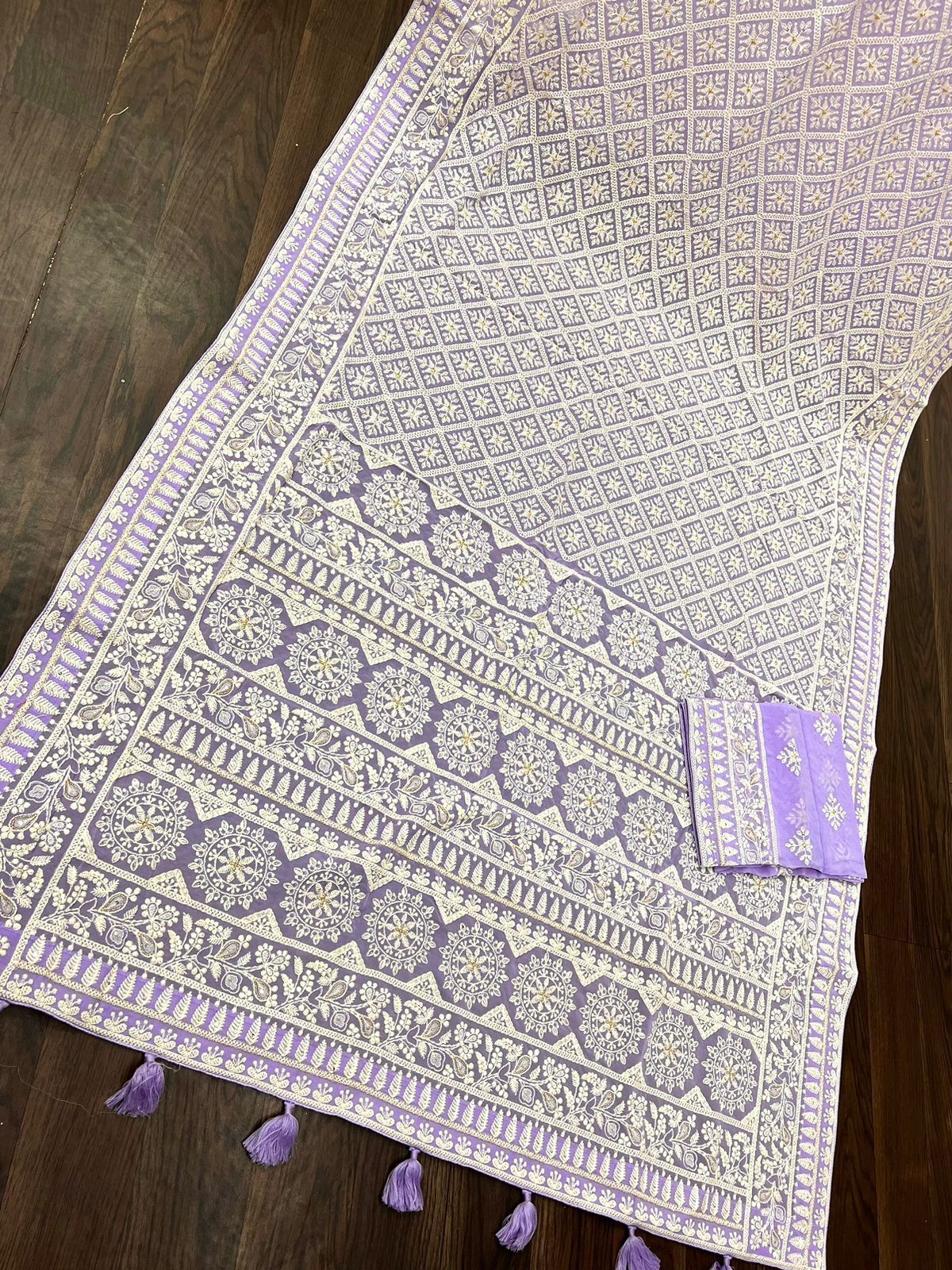 Chikankari Saree