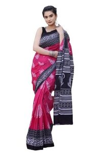 Mulmul Cotton Saree - Soft, Lightweight Fabric | Elegant Draping, Traditional Design, Versatile Wear
