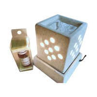 Ceramic Aroma Lamp Diffuser - Ceramic, 5-6 Inch, Various Colors | Electric Powered, Warranty Included, Modern Design For Tranquil Spaces
