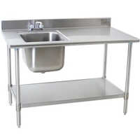 Work Table With Sink - Application: Commercial Kitchen