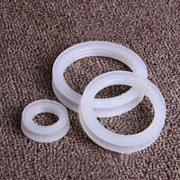 Solar Water Heater Silicone Gasket - High-quality Silicone Rubber, Custom Size Options, White Color, Standard Hardness, Round Shape, Commercial Use