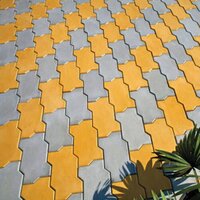 Zigzag Paver Blocks - Color: Yellow