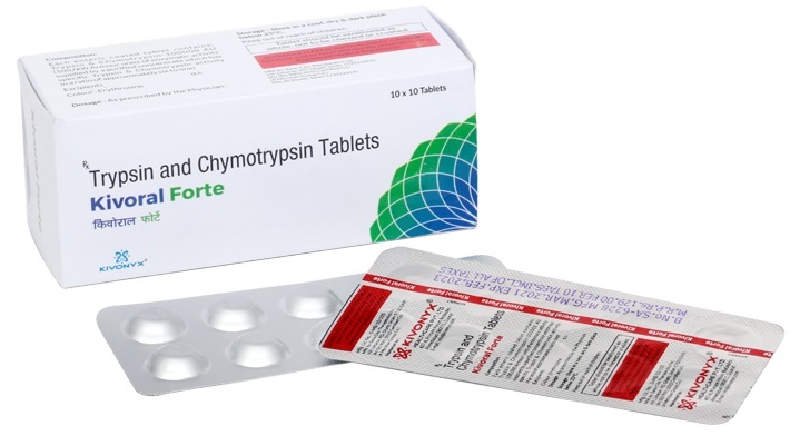 Trypsin 48 mg Bromelain 90 mg Rutoside Trihydrate 100 mg Tablets