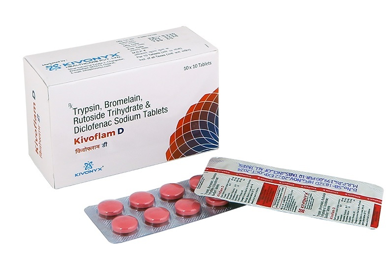Trypsin 48 mg Bromelain 90 mg Rutoside Trihydrate 100 mg Tablets