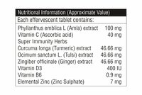 Curcuma Longa With Vitamin D3 Effervescent Tablet