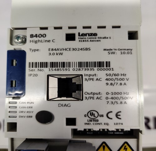 LENZE E84AVHCE3024SBS FREQUENCY INVERTER
