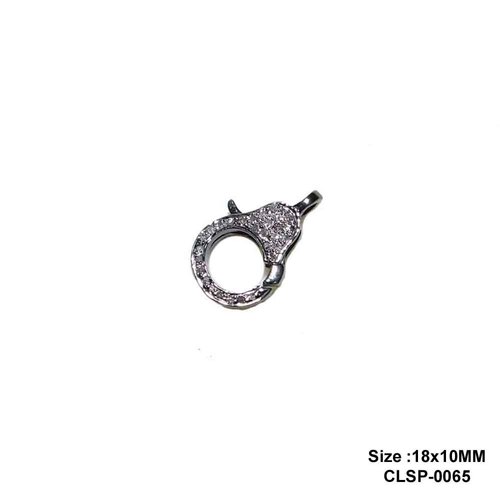 925 Starling Silver Handmade Fancy Small Pave Diamond Clasp Lock