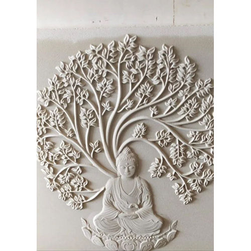 Mdf 3D Budhha Wall Panel Stone Cladding