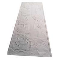 White Corian Mandir 3D Door