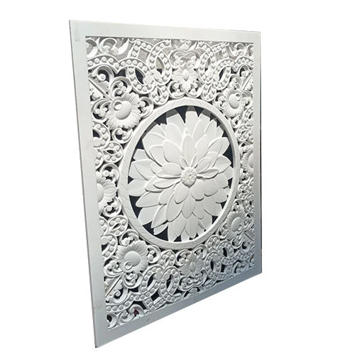 White Pooja Mandir 3D Doors