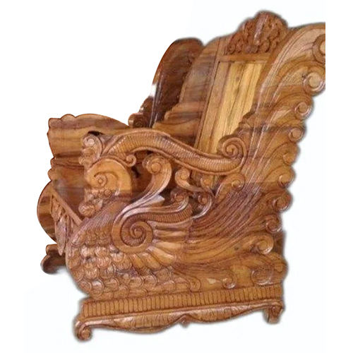 Machine Made Wooden Carving Sofa