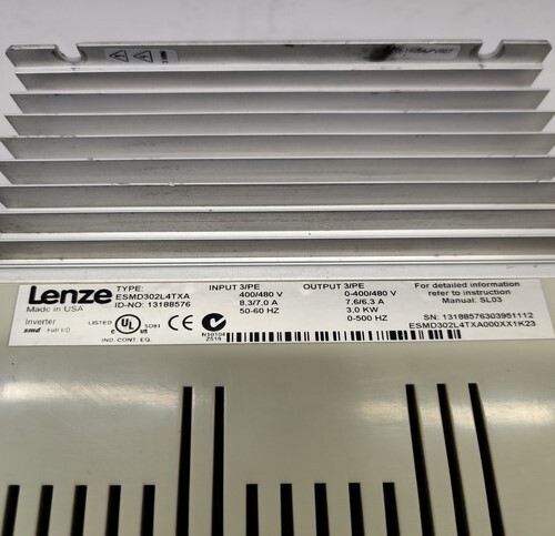 LENZE ESMD302L4TXA INVERTER DRIVE