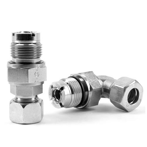 Stainless Steel Rotary Fittings - Color: Silver