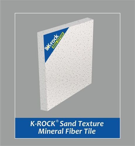 K-ROCK India Gypsum Sand Texture Mineral Fiber Tile