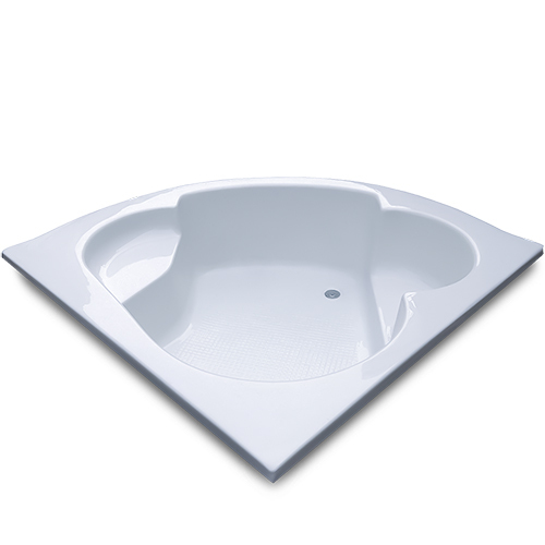 Sensual 4.75 ft Corner Fixed Bathtub