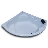 White Ambassador 5 Ft Corner Fixed Bathtub