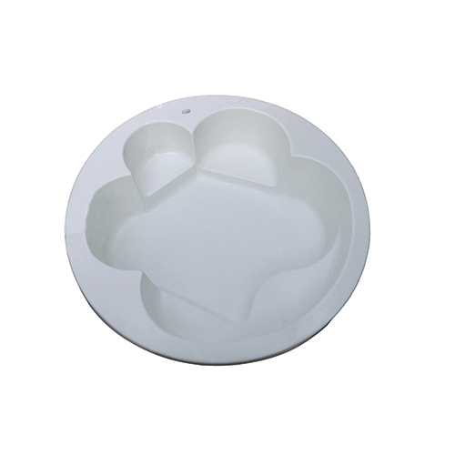 Pacific 6 ft Round Fixed Bathtub