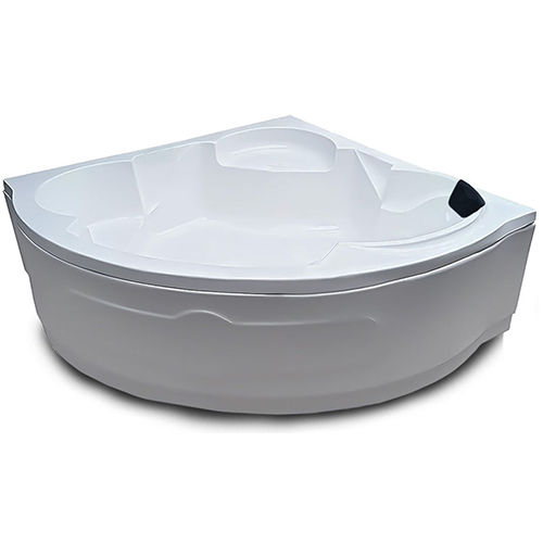 White Ambassador 5 Ft Corner Freestanding Bathtub