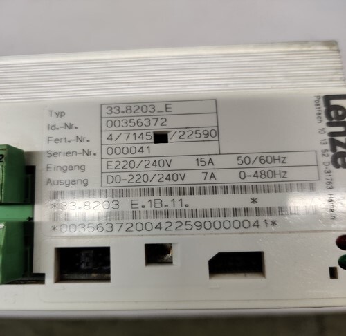 LENZE 33.8203-E FREQUENCY DRIVE