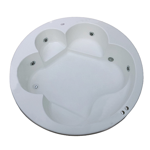 Pacific 6 ft Round Jacuzzi Bathtub