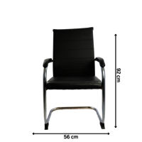 Adhunika Fabric Visitor Chair Black