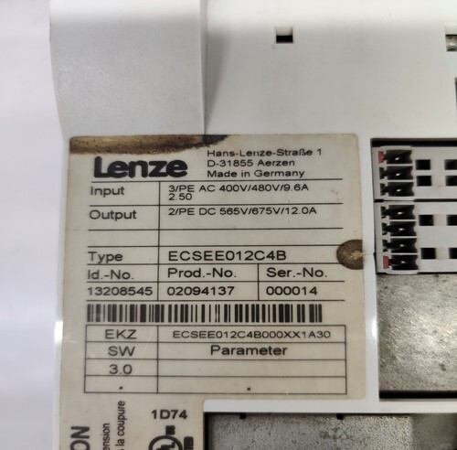 LENZE ECSEE012C4B SERVO DRIVE