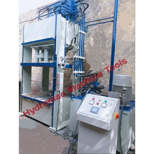 Silver Mild Steel H Frame Hydraulic Press Machine