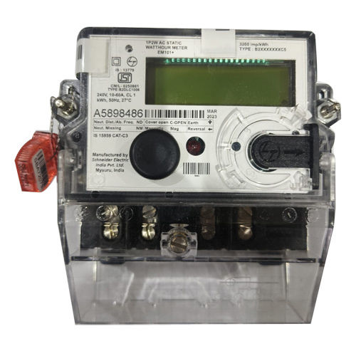 L& T Single Phase Electrc Meter - Color: As Per Availability