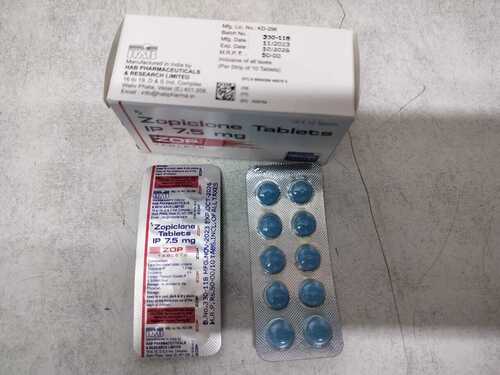 Zopiclone 7.5 Mg Tablet - Drug Type: Generic Drugs