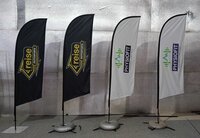 Outdoor advertising flags