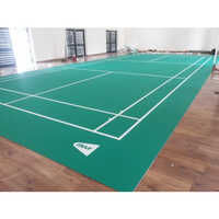 Green Badminton Court Flooring