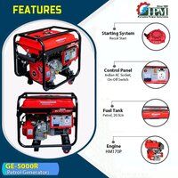 5 KVA Petrol Generator Model GE-5000R Manual Start