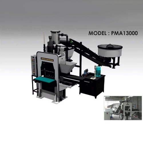 PMA13000 स्वचालित फ्लाई ऐश ईंट और पेवर ब्लॉक बनाने की मशीनरी