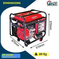 7 KVA Petrol Generator Model HP-9500E Manual and Self Start