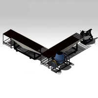 Stainless Steel Vibro Setup For Paver Blocks Making Table