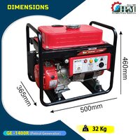 1 KVA Portable Generator Manual Start Model GE-1400R